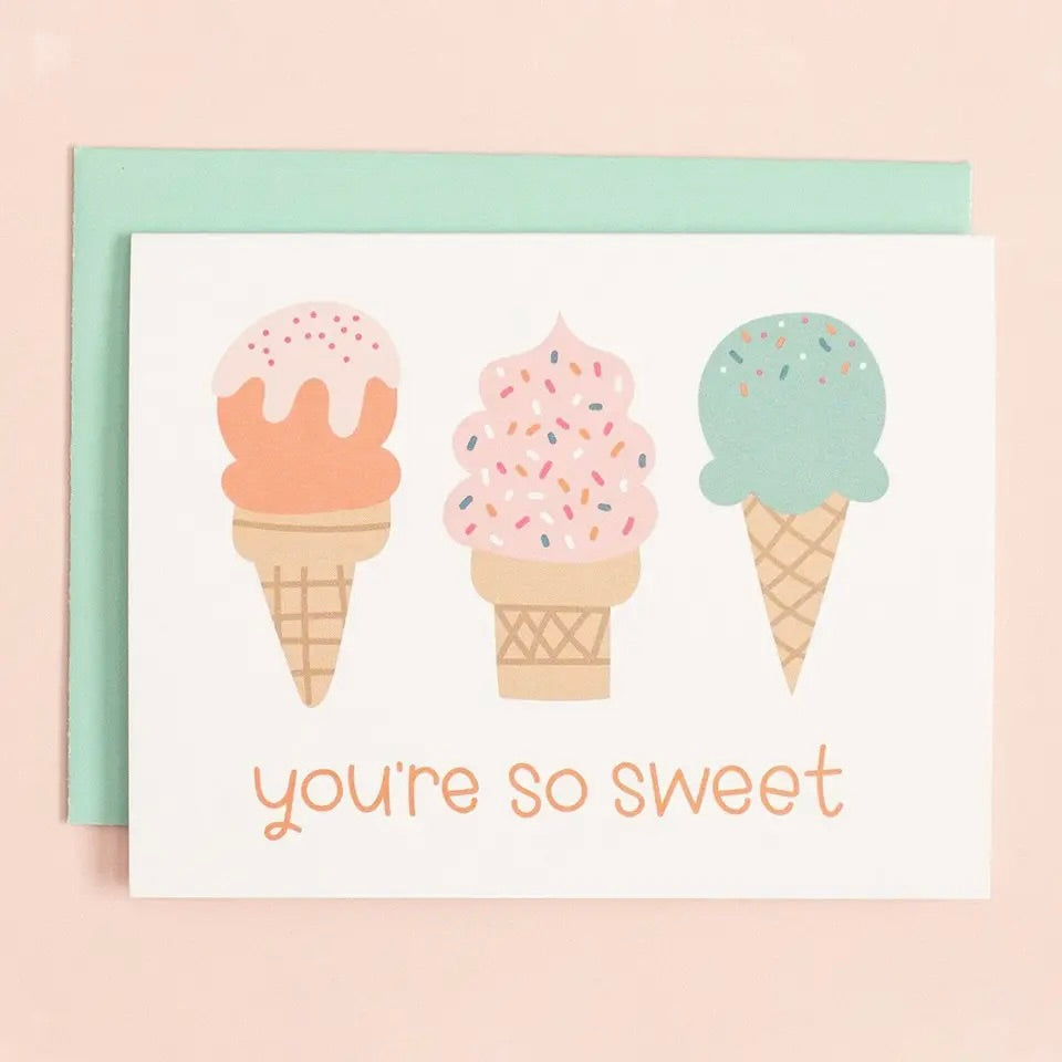 Ice Cream Greeting Card