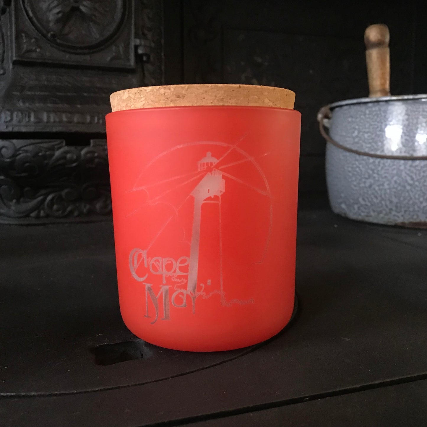 Engraved Lighthouse Candle