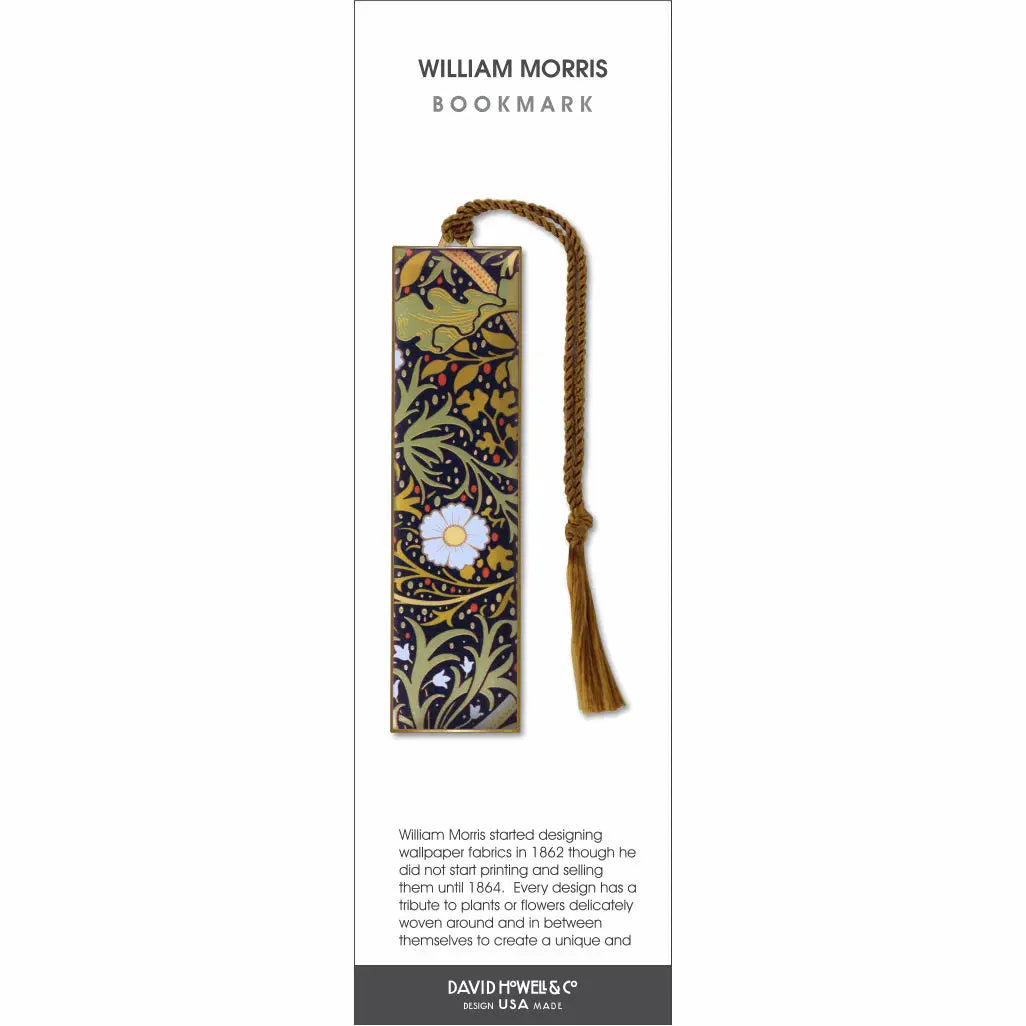 William Morris Seaweed Metal Bookmark