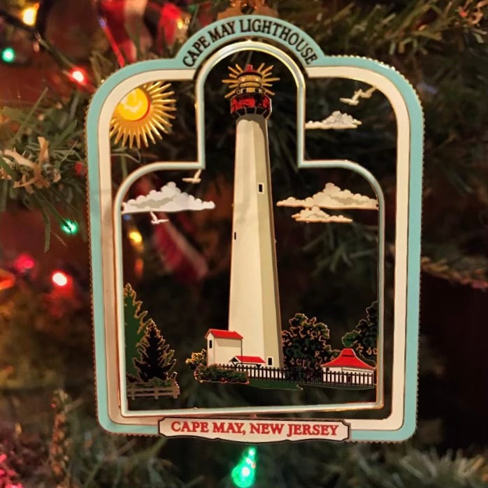 Brass Lighthouse Ornament