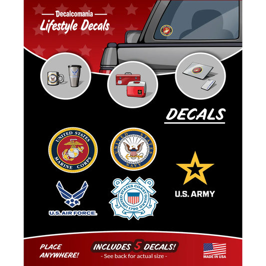 Military Branches Logos Car Decals