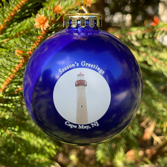 Blue Lighthouse Ornament