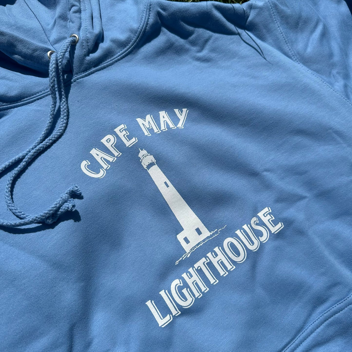 Cape May Lighthouse Hoodie Cornflower