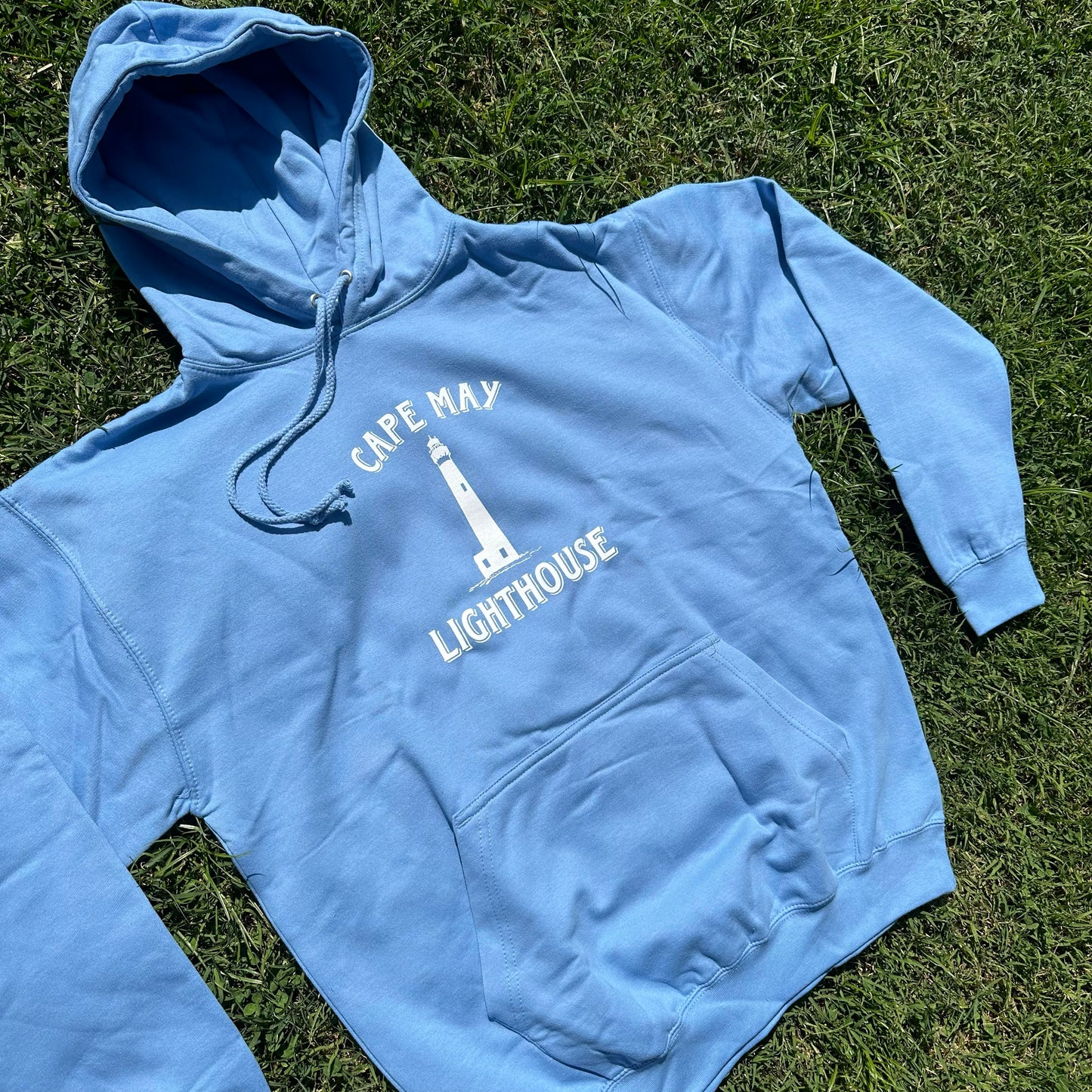 Cape May Lighthouse Hoodie Cornflower