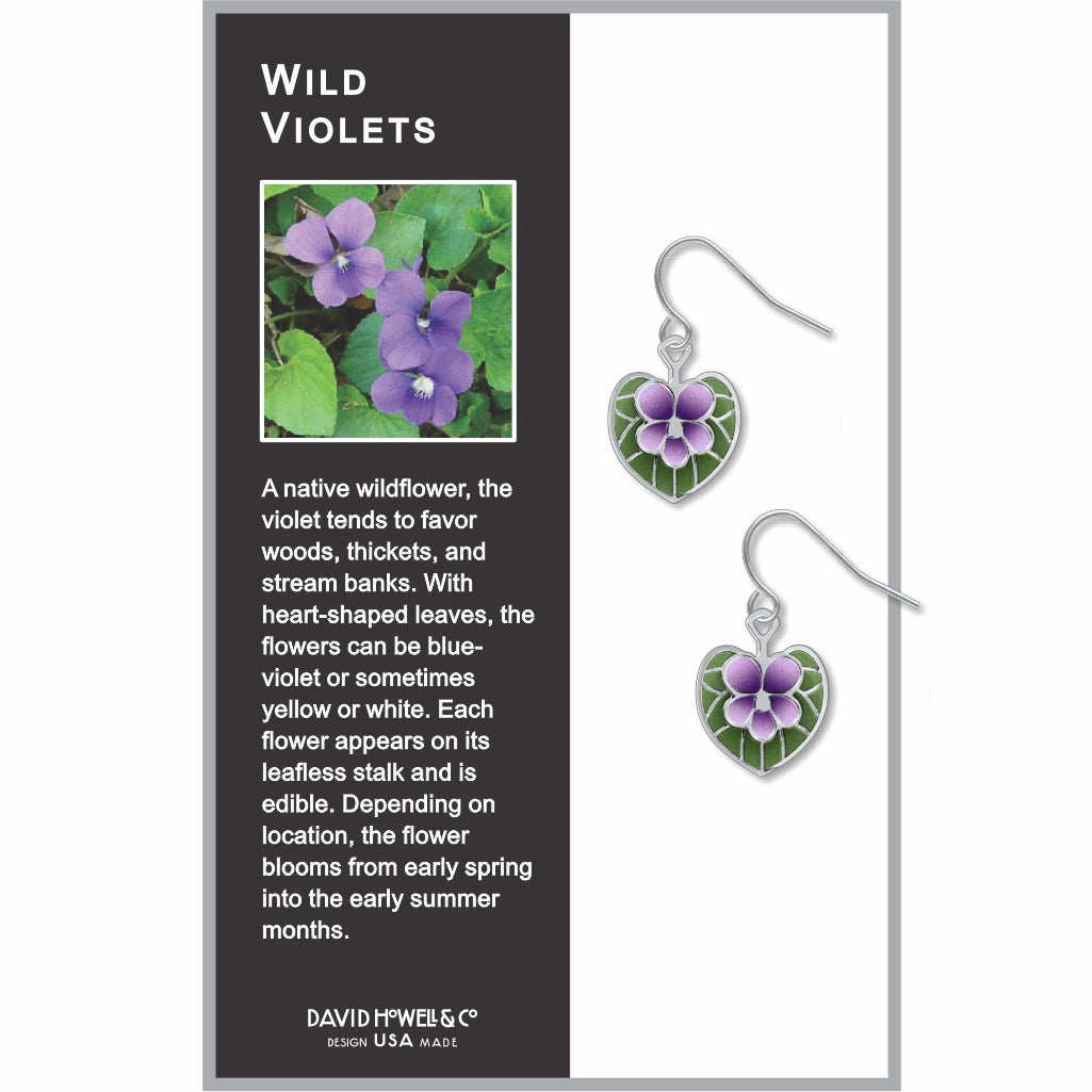 Wild Violets Earrings