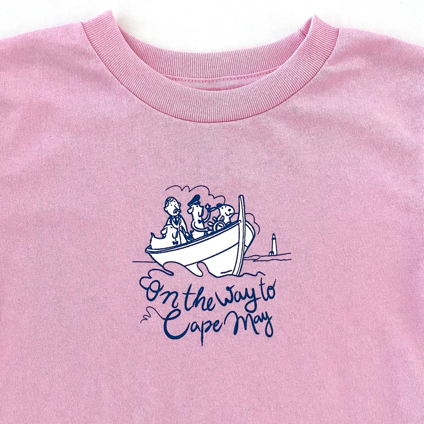 By Boat Toddler T-Shirt in Pink