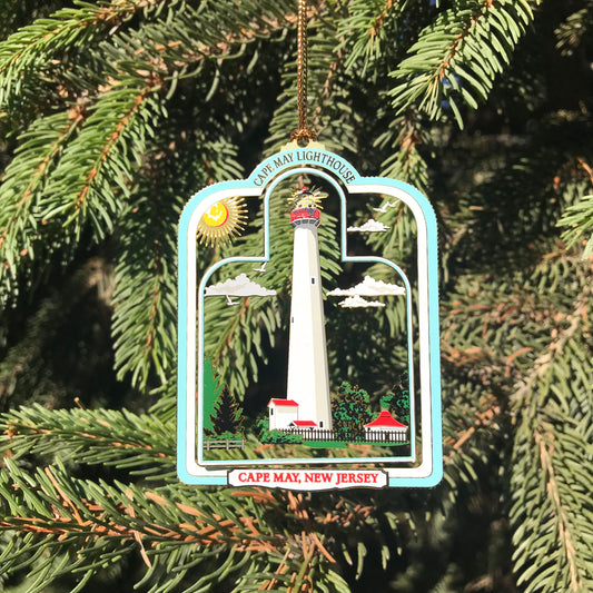 Brass Lighthouse Ornament